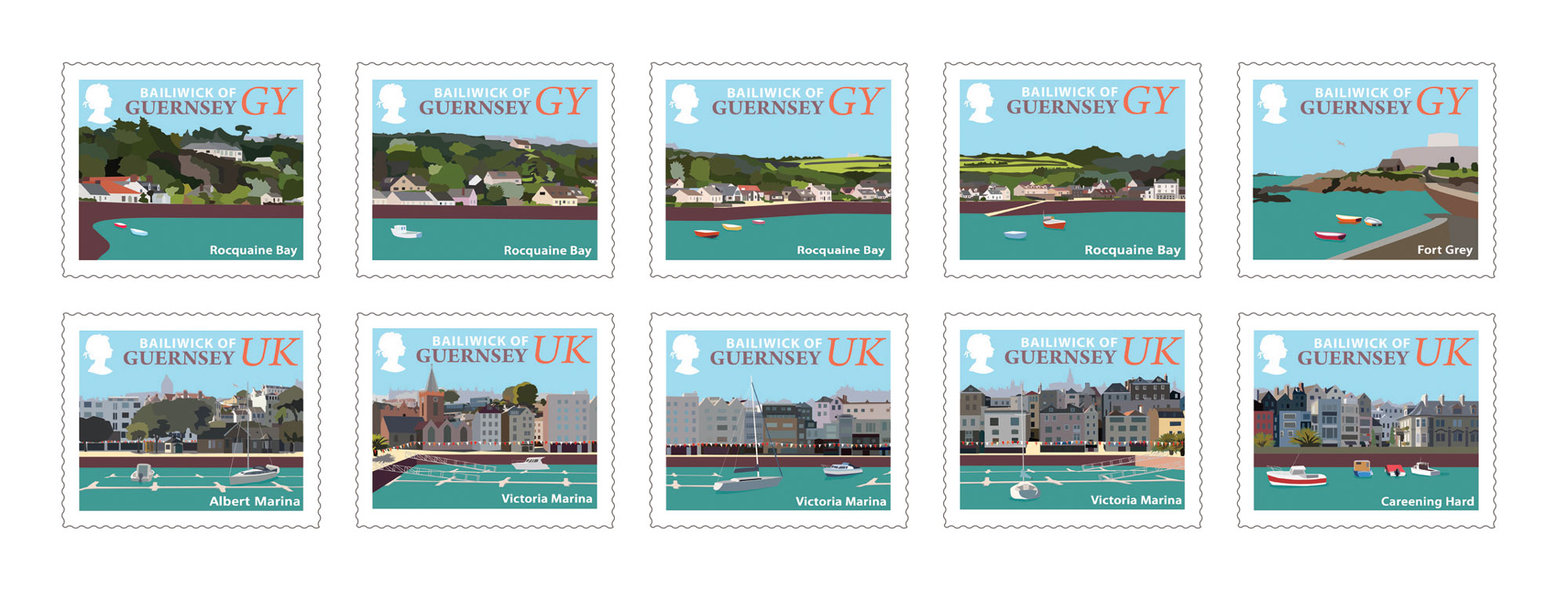 Set of 10 Stamps